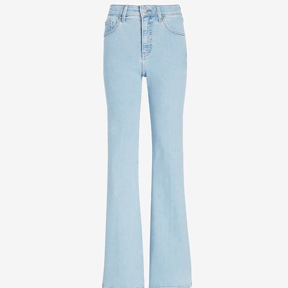 EXPRESS 70’s Flare Mid Rise denim - Picture 4 of 7